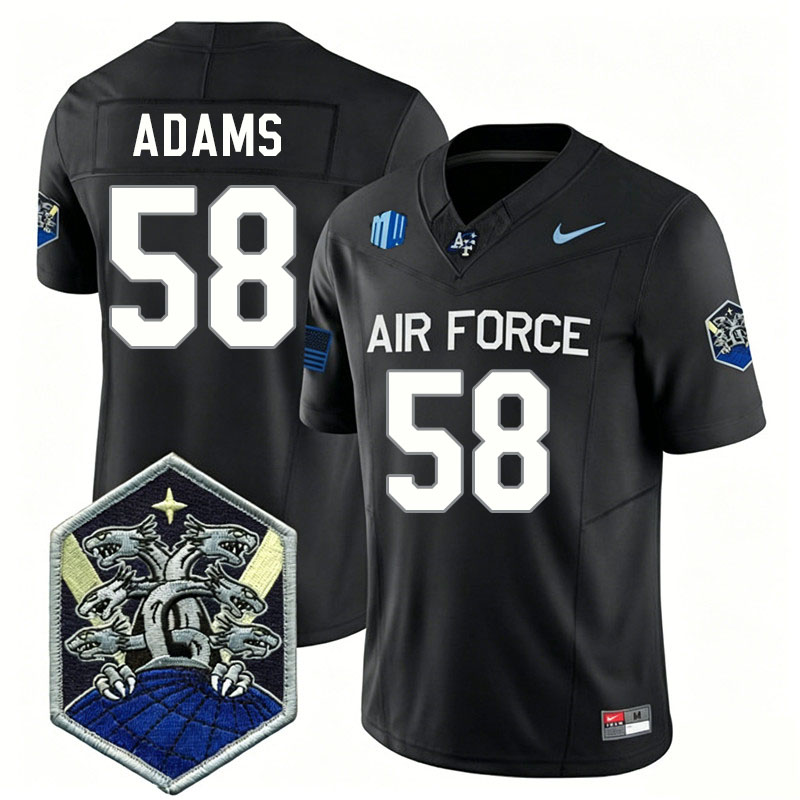 Air Force Falcons #58 Jackson Adams College Football Jerseys,Uniforms-Black